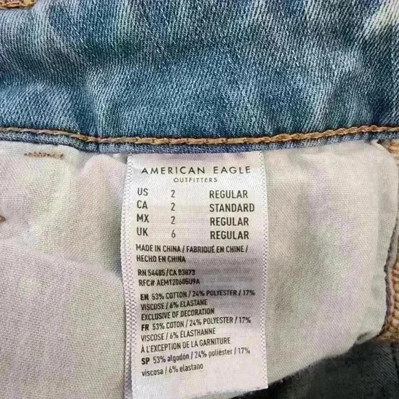 American Eagle Highest rise jegging distressed size 2 regular - Picture 9 of 9
